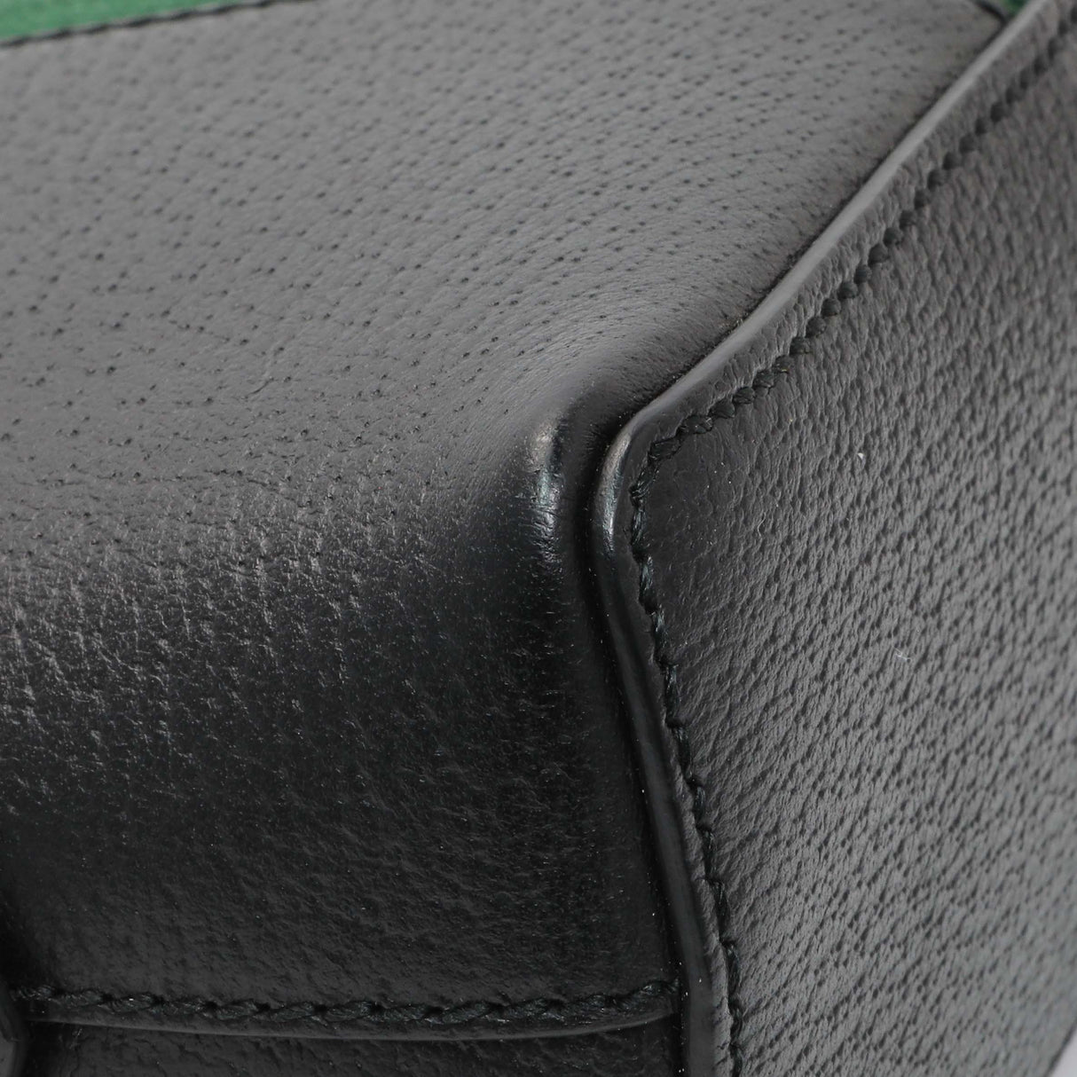 Gucci Black Calfskin GG Web Small Dome Shoulder Bag Handbags Gucci