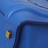 Celine Blue Smooth Calfskin Mini Luggage Tote