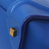 Celine Blue Smooth Calfskin Mini Luggage Tote