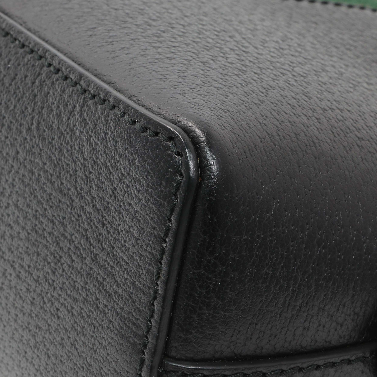 Gucci Black Calfskin GG Web Small Dome Shoulder Bag Handbags Gucci