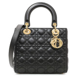 -6 items Tue Sep 1st ⬆️- Christian Dior Black Cannage Medium Lady Dior Handbags Christian Dior