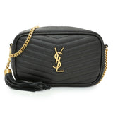 Saint Laurent Black Grain De Poudre Matelasse Monogram Mini Lou Camera Bag Handbags Saint Laurent
