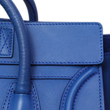 Celine Blue Smooth Calfskin Mini Luggage Tote