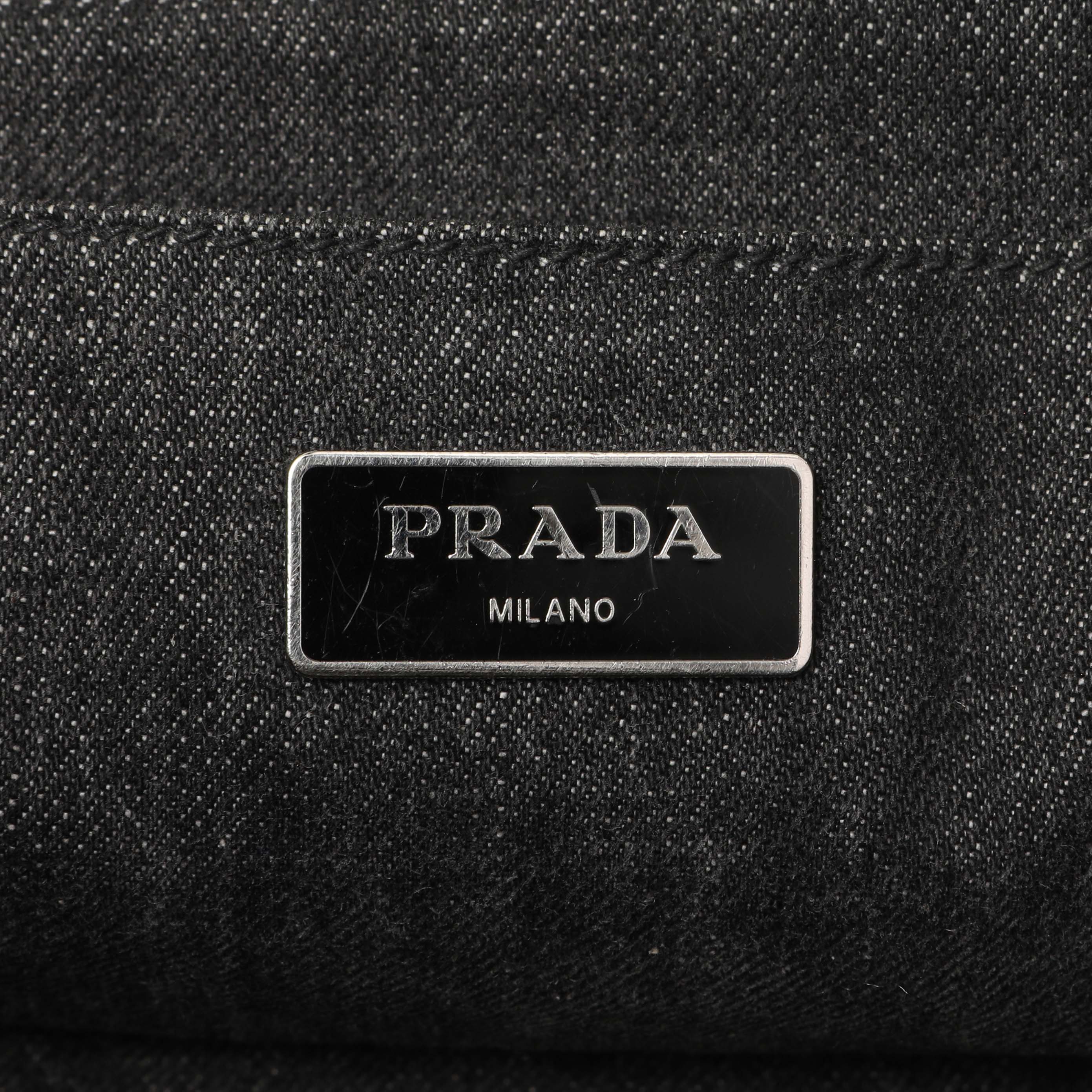 Prada Grey Canapa Crystal Studded Tote – Modaselle