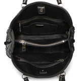 Prada Black Nappa Gaufre Double Handle Tote