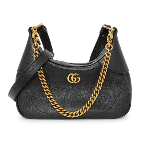 Gucci Black Goatskin Small Aphrodite Shoulder Bag Handbags Gucci
