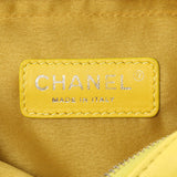 Chanel Yellow Quilted Calfskin Mini Chain Flap Handbags Chanel