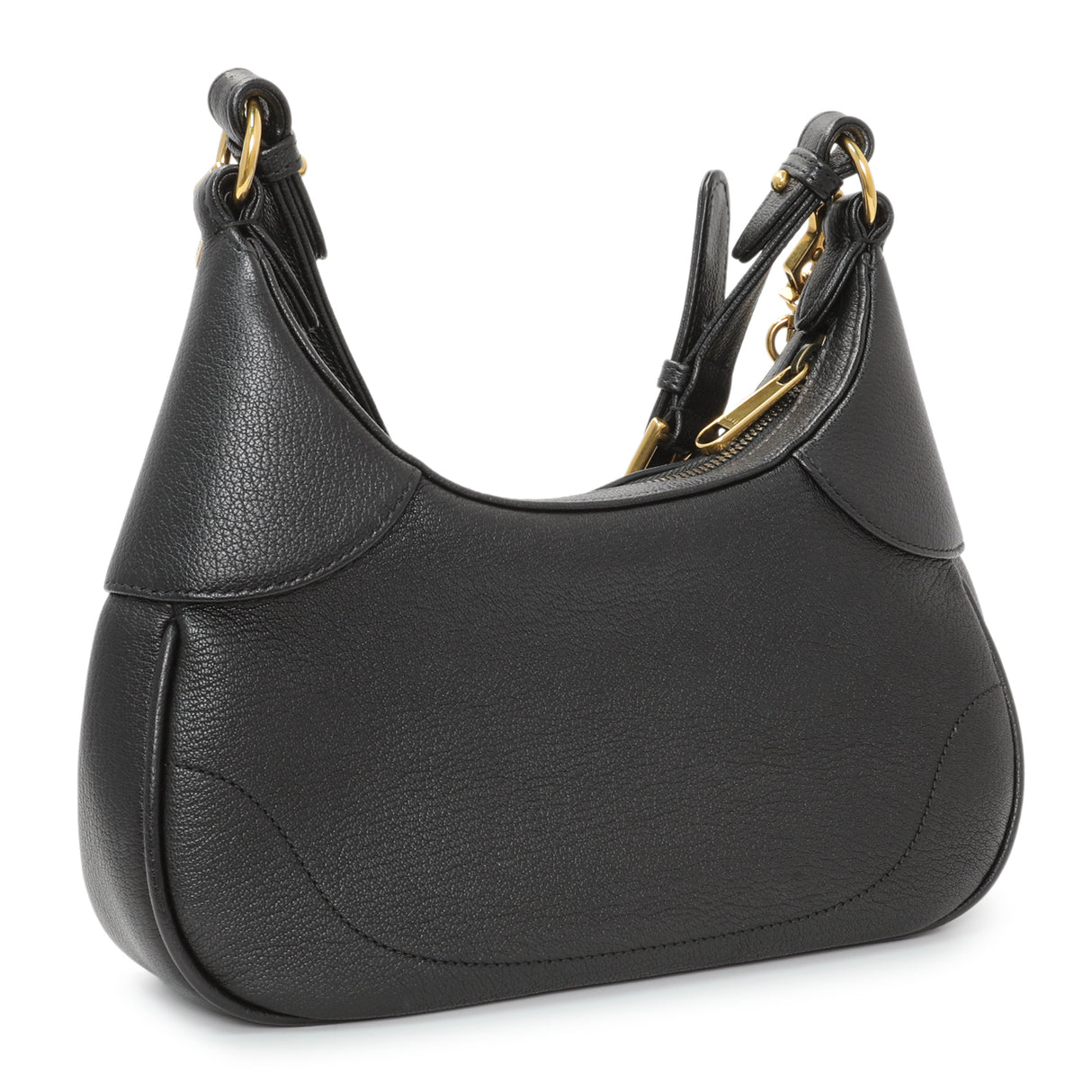 Gucci Black Goatskin Small Aphrodite Shoulder Bag Handbags Gucci