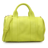 Alexander Wang Lime Green Pebbled Lambskin Rocco
