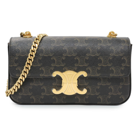 Celine Triomphe Canvas Claude Chain Shoulder Bag Handbags Celine