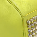 Alexander Wang Lime Green Pebbled Lambskin Rocco