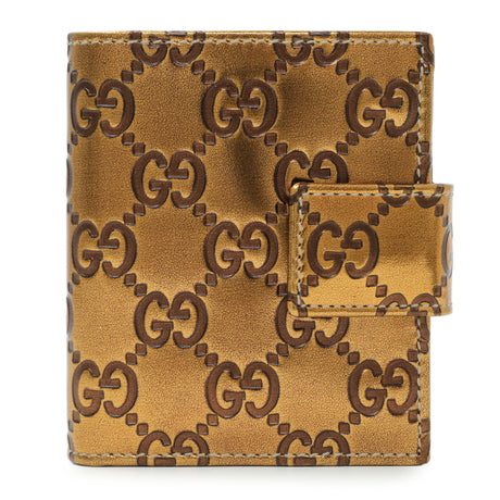 Gucci Bronze Guccissima Compact Wallet Accessories Gucci