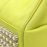 Alexander Wang Lime Green Pebbled Lambskin Rocco