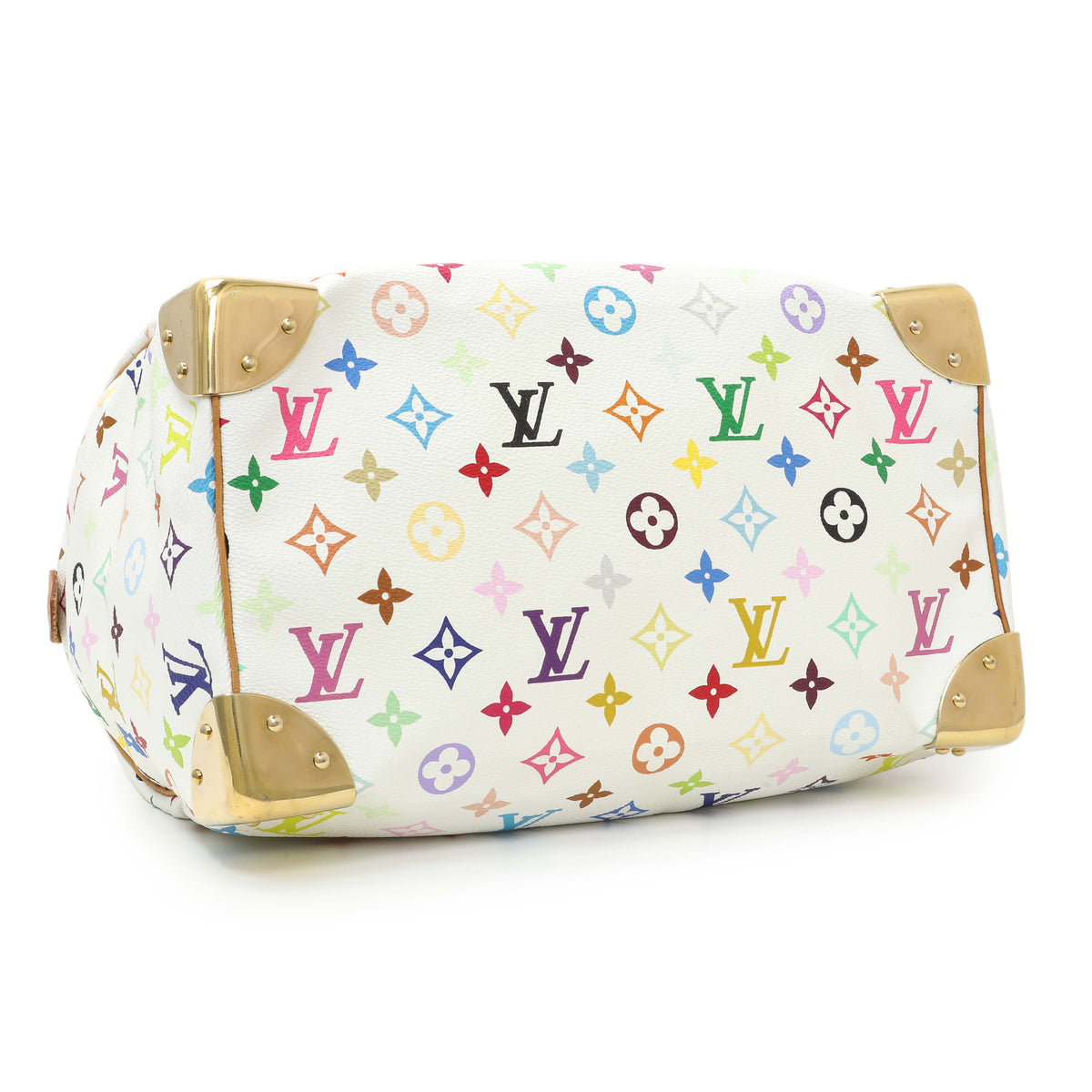 Louis Vuitton White Multicolor Speedy 30 Handbags Louis Vuitton