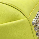 Alexander Wang Lime Green Pebbled Lambskin Rocco