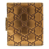 Gucci Bronze Guccissima Compact Wallet Accessories Gucci