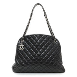 Chanel Glazed Calfskin Quilted Large Mademoiselle Bowling Bag Handbags Chanel