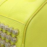 Alexander Wang Lime Green Pebbled Lambskin Rocco
