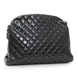 Chanel Glazed Calfskin Quilted Large Mademoiselle Bowling Bag Handbags Chanel