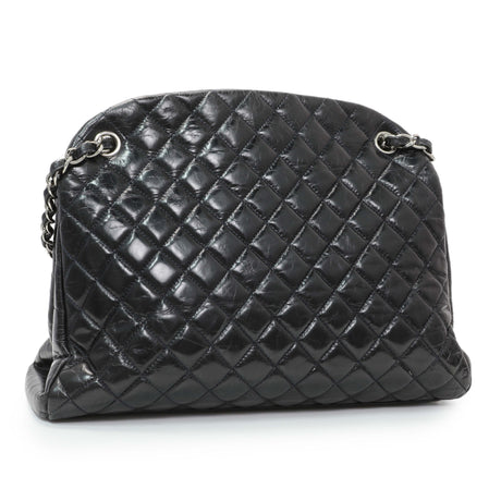 Chanel Glazed Calfskin Quilted Large Mademoiselle Bowling Bag Handbags Chanel