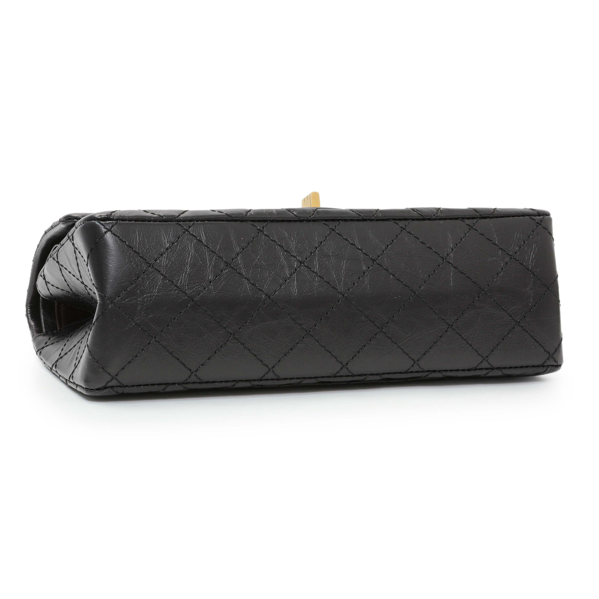 Chanel Black Quilted Aged Calfskin 2.55 Reissue Flap 225 Handbags Chanel