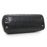 Chanel Glazed Calfskin Quilted Large Mademoiselle Bowling Bag Handbags Chanel