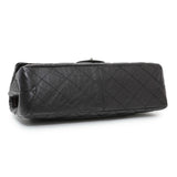 Chanel Black Quilted Aged Calfskin 2.55 Reissue 227 Flap Handbags Chanel