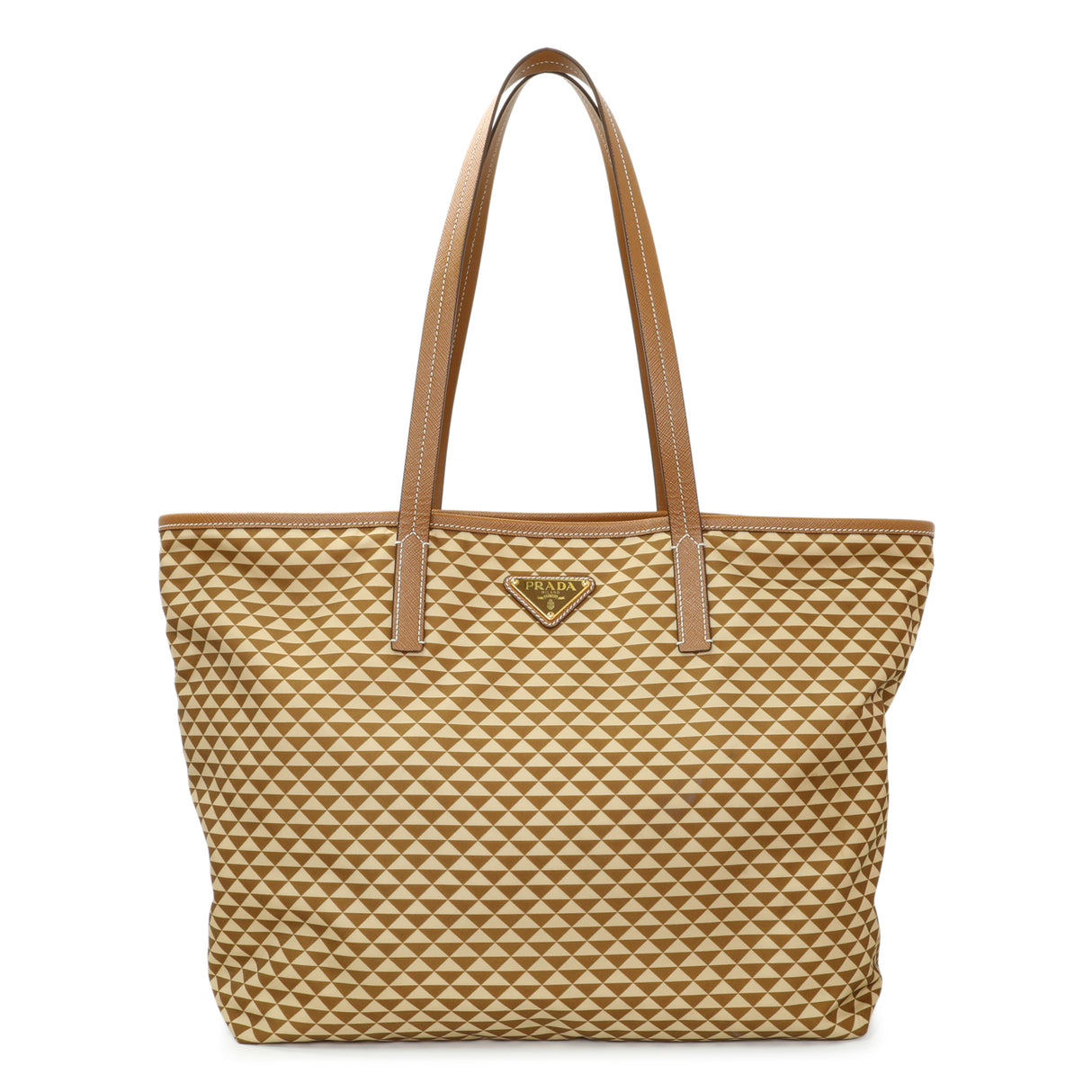 Prada Re-Nylon Saffiano Triangolo Symbole Shopping Tote Handbags Prada