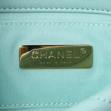 Chanel Teal Goatskin Quilted Chanel 19 Waist Bag Handbags Chanel