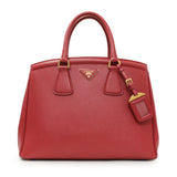 Prada Red Saffiano Lux Parabole Tote Handbags Prada