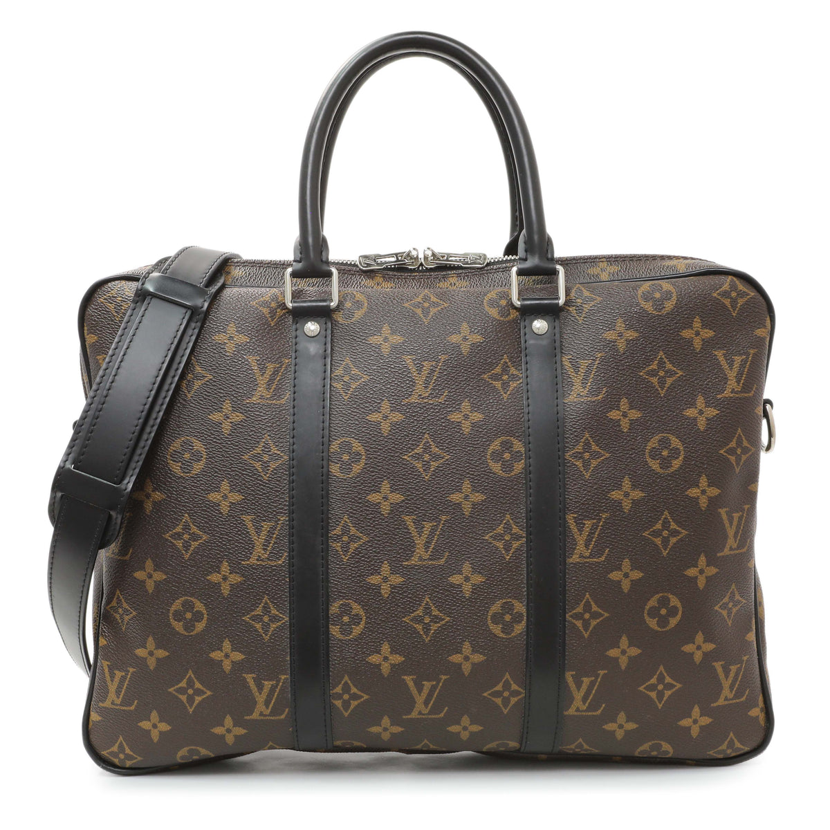 Louis Vuitton Monogram Macassar Porte-Documents Voyage PM Handbags Louis Vuitton