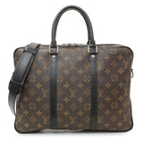 Louis Vuitton Monogram Macassar Porte-Documents Voyage PM Handbags Louis Vuitton