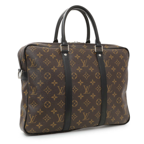 Louis Vuitton Monogram Macassar Porte-Documents Voyage PM Handbags Louis Vuitton