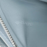 Celine Pale Blue Box Calfskin Medium Classic Flap Handbags Celine