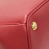Prada Red Saffiano Lux Parabole Tote Handbags Prada