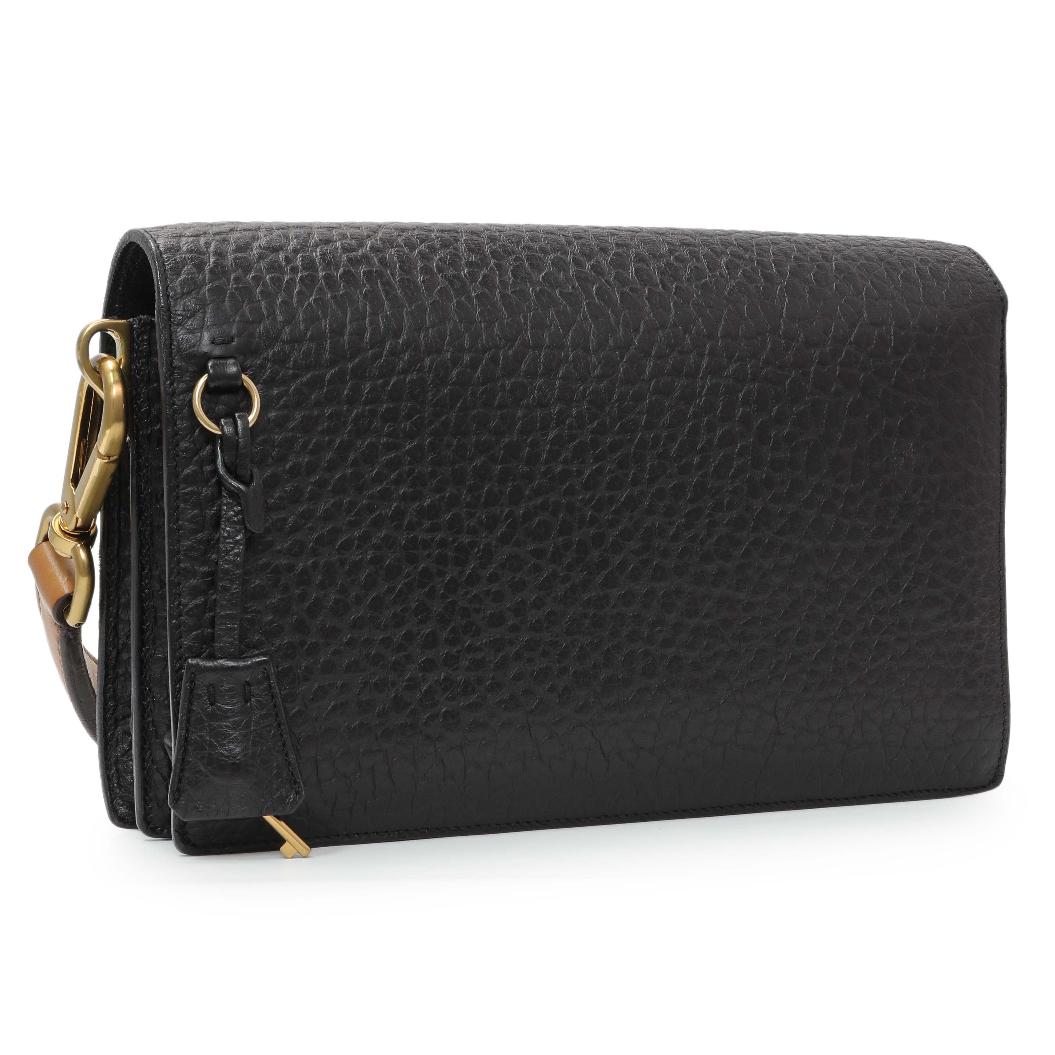 Prada Black Calfskin Berlino Sound Semitracolla Bag – Modaselle