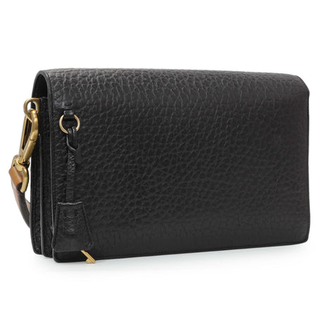 Prada Black Calfskin Berlino Sound Semitracolla Bag Handbags Prada