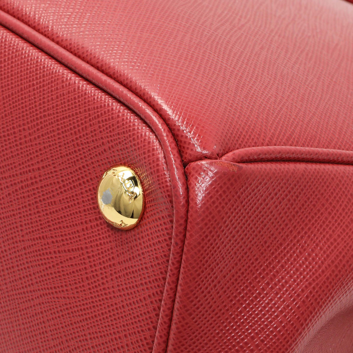 Prada Red Saffiano Lux Parabole Tote Handbags Prada