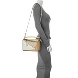 -7 items Mon Sept 7 ⬆️- Loewe Beige Calfskin Small Puzzle Bag Handbags Loewe