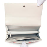 Gucci Ivory Calfskin Monogram Matelasse Diagonal GG Apple Marmont Continental Wallet Accessories Gucci