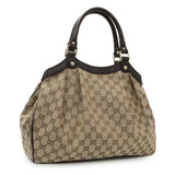 Gucci Brown Monogram Medium Sukey