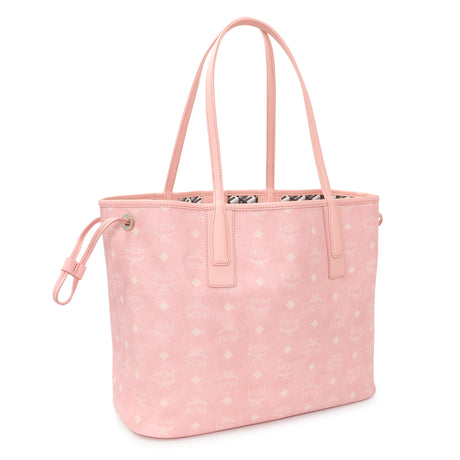 MCM Pink Visetos Medium Liz Reversible Shopper Tote Handbags MCM