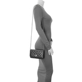Chanel Black Quilted Caviar Crystal Star Wallet on Chain Handbags Chanel