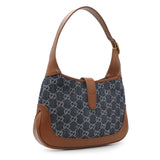 Gucci New Denim GG Monogram Calfskin Small Jackie 1961 Hobo Handbags Gucci