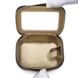 Chanel Black Lambskin Quilted Pearl Crush Mini Vanity Case With Chain Handbags Chanel