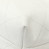 Chanel White Shiny Quilted Calfskin Small Chanel 22 Handbags Chanel