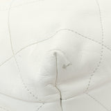 Chanel White Shiny Quilted Calfskin Small Chanel 22 Handbags Chanel
