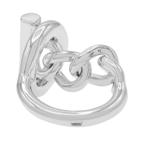 Hermes Sterling Silver Croisette Ring