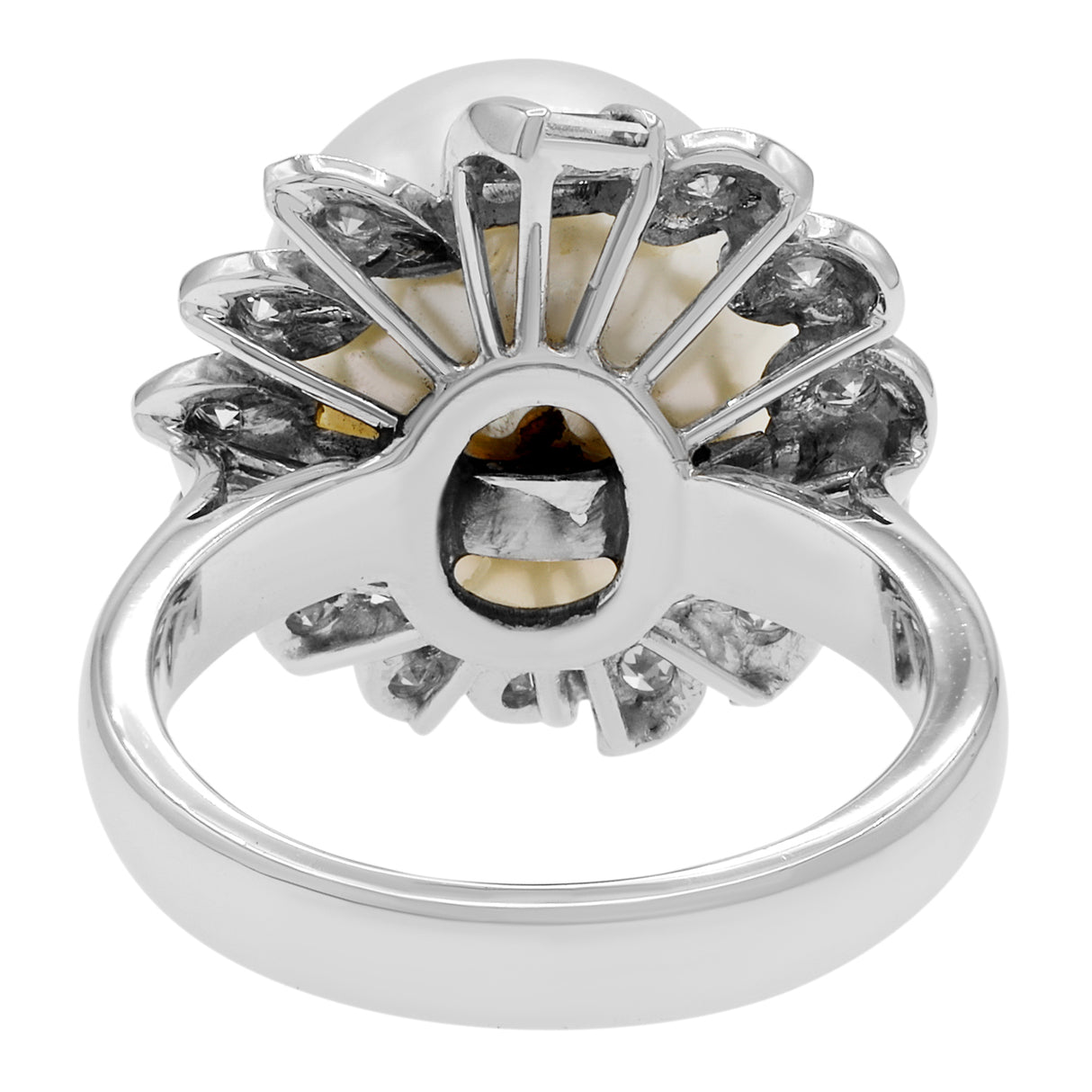 18K White Gold South Sea Pearl Ring