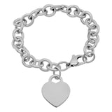 Tiffany & Co. Sterling Silver Heart Tag   Bracelet